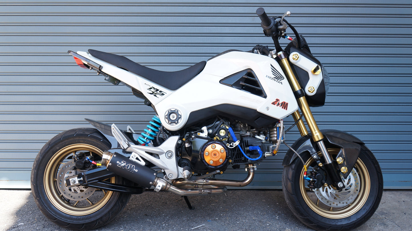 ZoOm Exhaust Honda Grom 125 MSX 125 Full System Black LOOP 2013-2020 ALBK 2SLZ