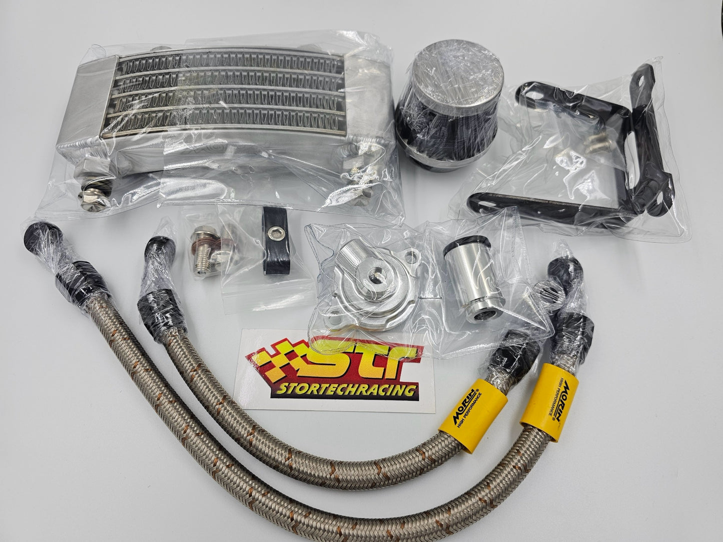 ALL BLACK Morin Curve Oil cooler Honda MSX GROM 125 2022-2026 GEN3 Black