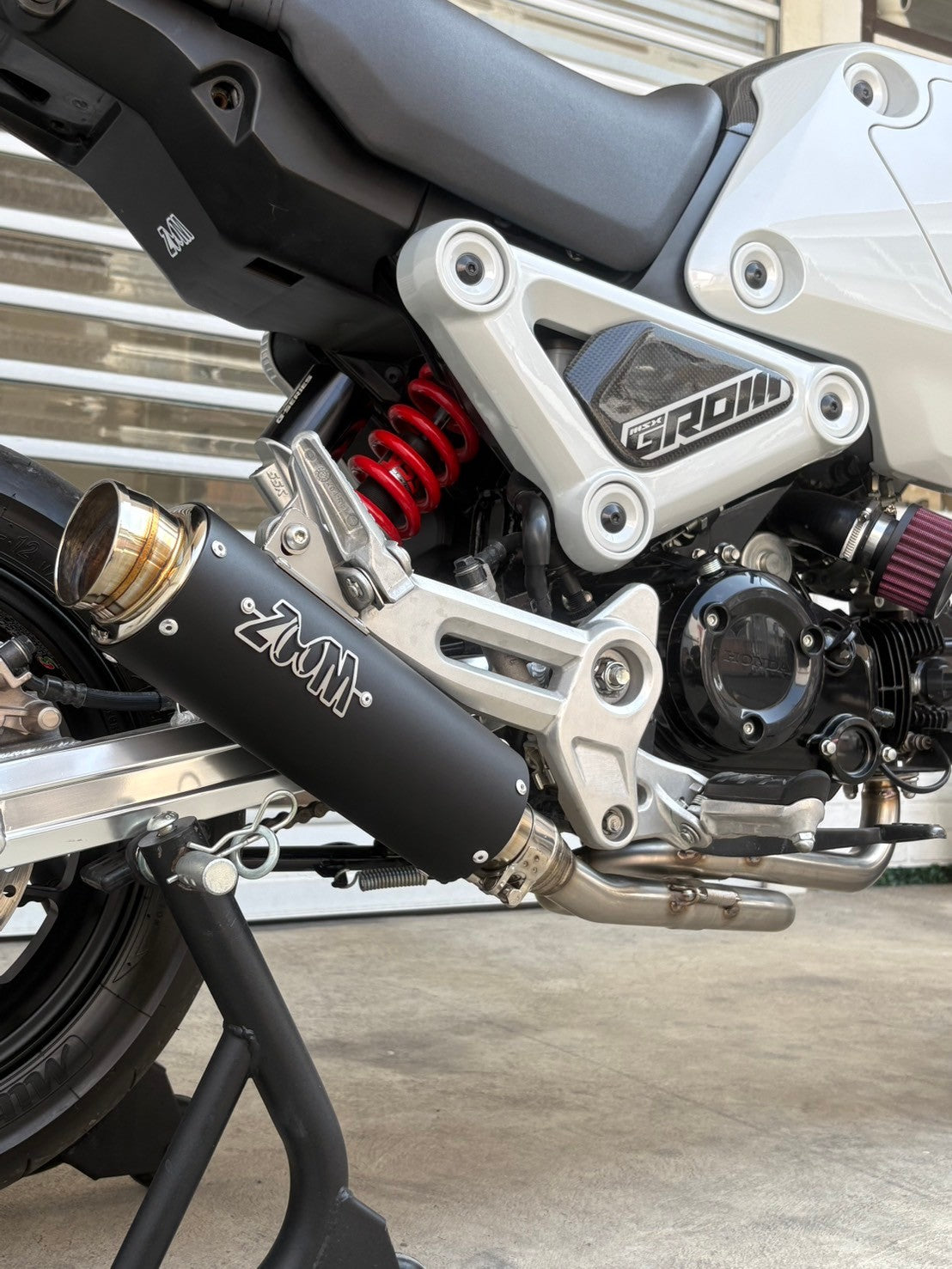 ZoOM LOOP Exhaust Honda MSX GROM 125 2022-2026 Gen3 Full System Low Mount 2SLZ ALBK